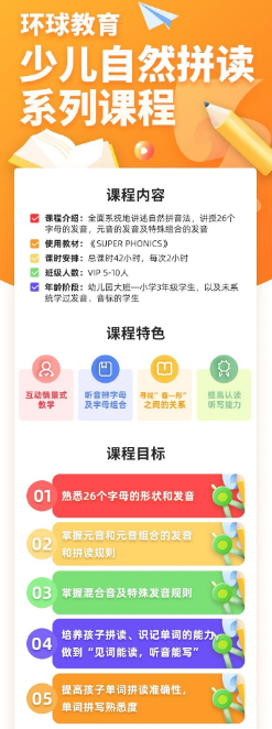 幼小衔接英语启蒙课程来啦！学会自然拼读，娃见词能读、听音能写！