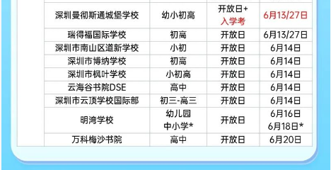广州中考志愿填报中！大湾区国际学校6月开放日等活动汇总！优联、暨大港澳、深国预等