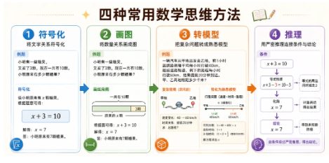 常用数学思维方法和能力有哪些？广州环球教育数学思维课程，1-6年级全学段覆盖