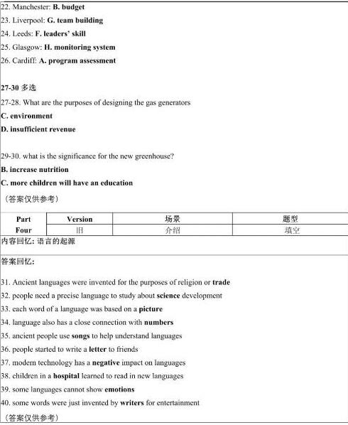 2023年3月25日雅思听力机经