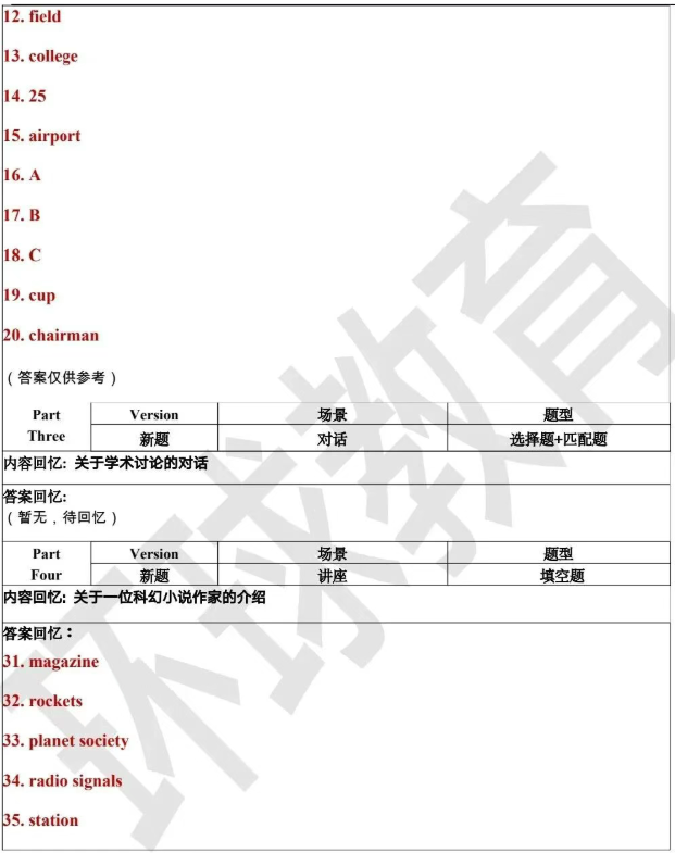 6月27日雅思考试回忆 | 真题+答案全汇总（附范文）